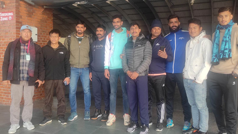 दावाँली क्लबबाट भलिबल खेल्न तीन भारतीय खेलाडी काठमाडौंमा 