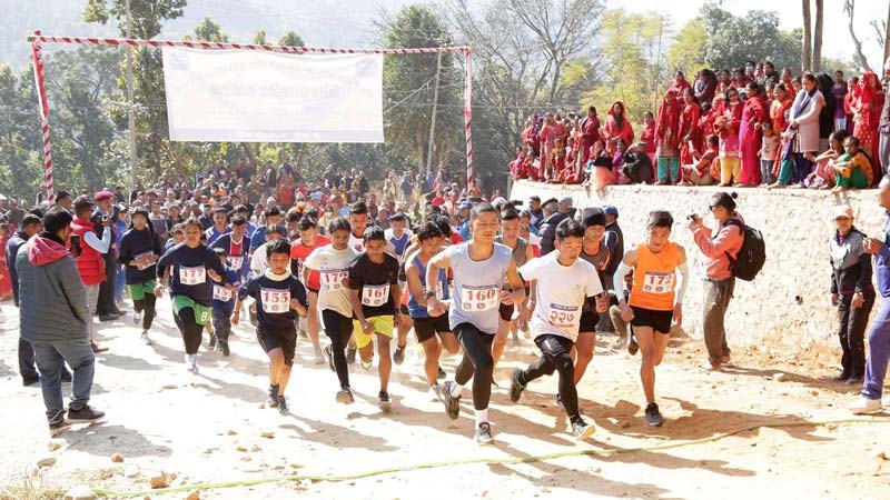खेल पर्यटन बढाउन झिल्टुङ क्रसकन्ट्री दौड