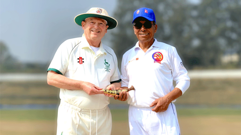 Hertfordshire won over Nepal in Veterans Cup cricket